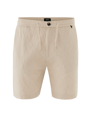 Structured pull on shorts - Light Sand