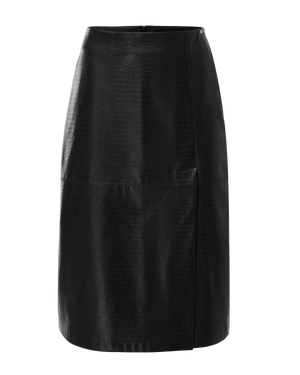 Croco pu skirt - Black