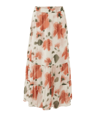 Flower print maxi skirt - Multicolor