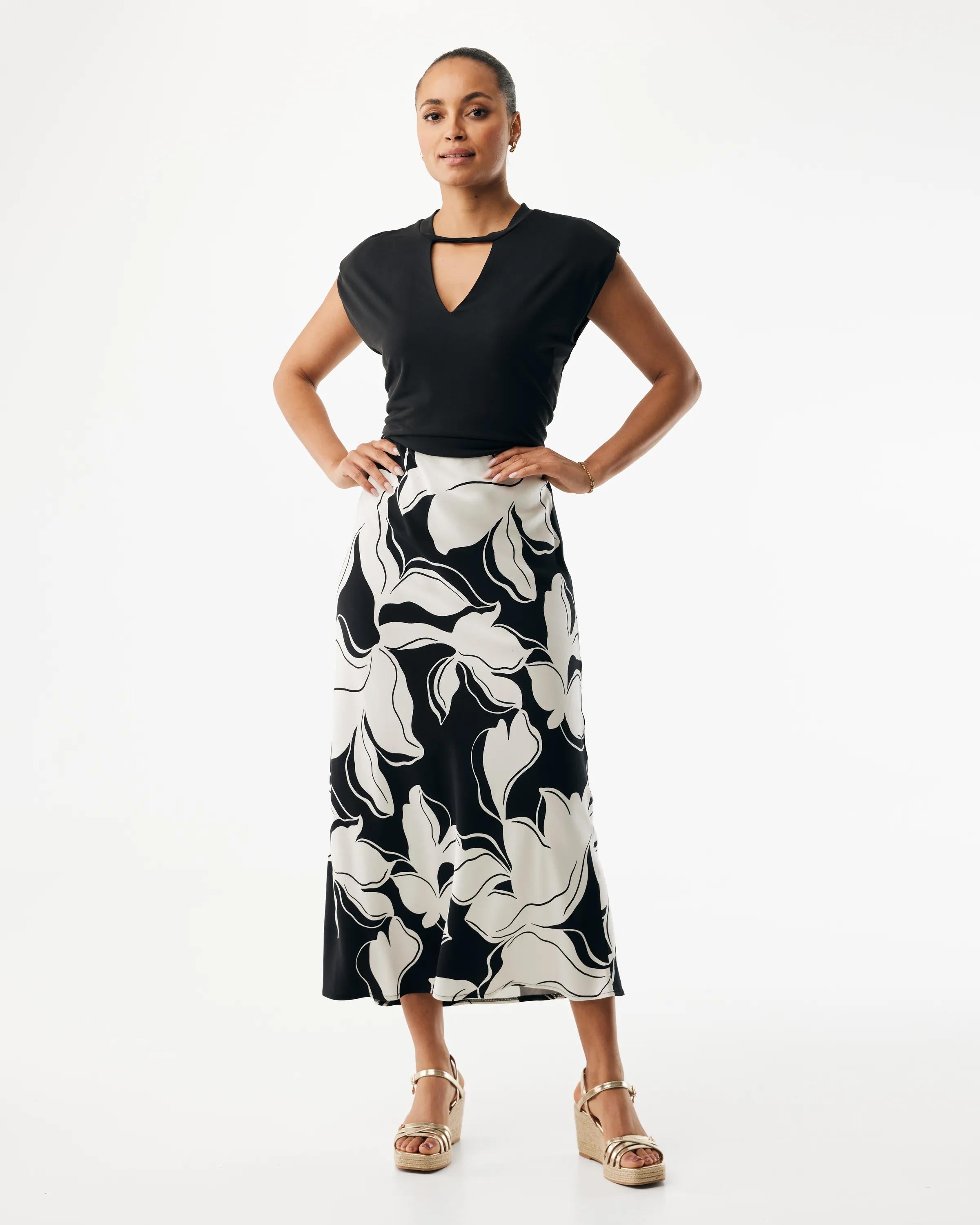 AZALEA Print midi skirt - Multicolor | Mexx.com