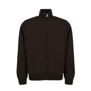 Fleece varsity jacket - Dark Brown