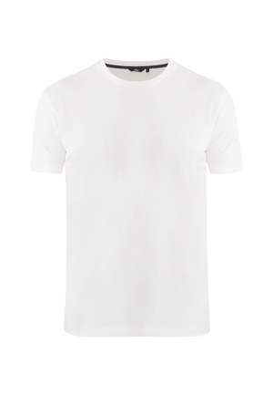 OLIVER Basic Kurzarm Slim Fit - Off White