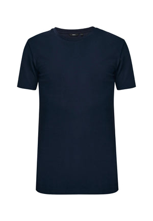 OLIVER Basic T-shirt met korte mouwen en slim fit - Navy