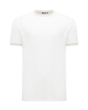 Pique tipping t-shirt - Off White