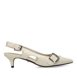 TYRA SUKI Slingback Pump - Cream