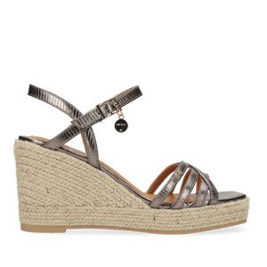NOEMI PAKINA Heeled sandal - Pewter