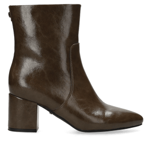 VALMORA MILA Enkellaarsje met hak - Dark Taupe