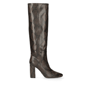 KRYSTAL INDY  Heeled high boot - Dark Brown