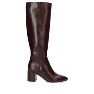 PLUCK MILA Heeled high boot - Burgundy Red