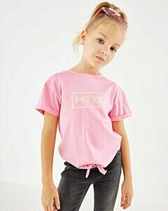 Mexx girls Knitted glitter t-shirt Pink