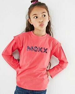 Mexx Girls Sequins T-shirt Dark Pink