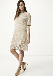 Lace mini dress Off White