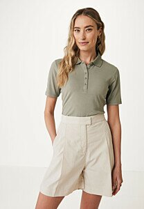 Fitted short sleeve polo Olive Green