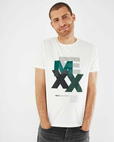 Mexx Men Short Sleeve T-Shirt Off white