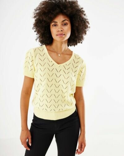 V-neck pullover Yellow