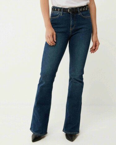 Evy High Waist Jeans Dark Blue