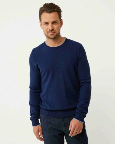 Sweater Knit Dark Blue