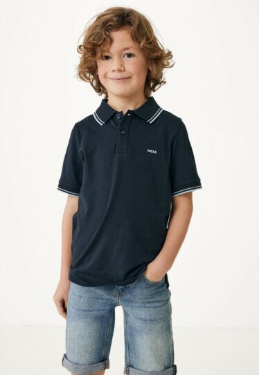 Basic polo with tipping Navy