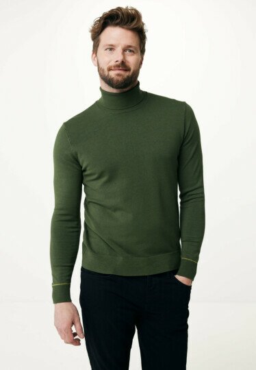 Roll Neck Sweater Green