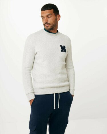 Crew neck sweatshirt with Embroidery Off White Melee