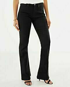 Mexx Women Evy high waist flared jeans black rinsed