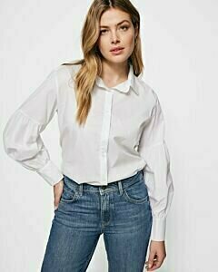 Mexx Women Puff sleeve blouse white