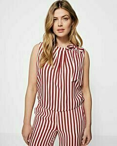 Mexx Women Sleeveless top with bow detail Red