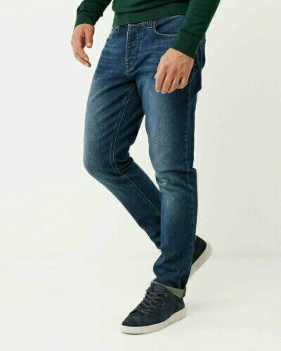 STEVE Mid waist/ Straight leg jeans Dark Used