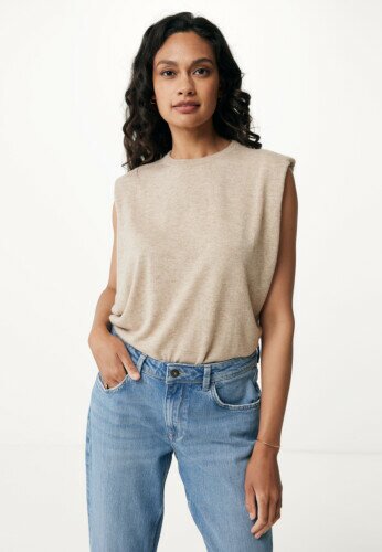 Basic Knitted Top Beige