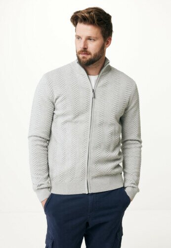 Knitted cardigan Grey Melee