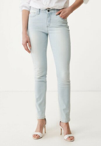Jenna Mid Waist/ Slim Jeans Blauw