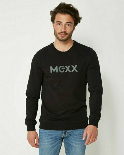 Black Sweater with HD Print Men