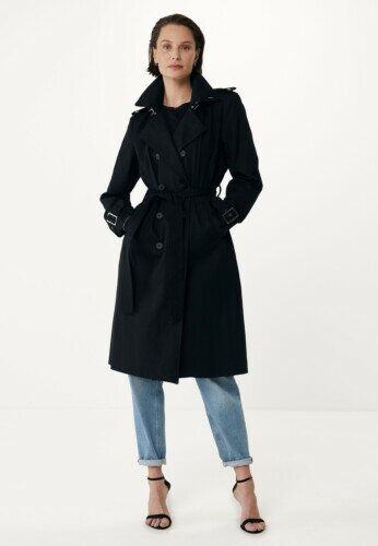 Double Breasted  Trenchcoat Black
