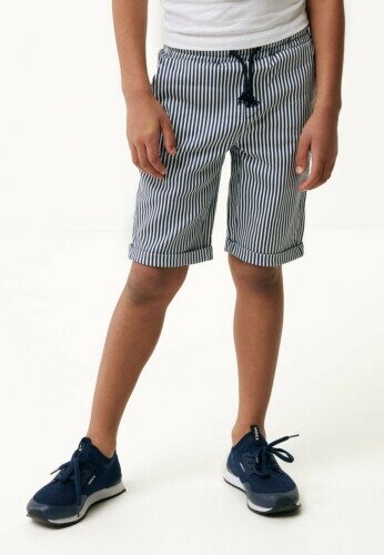Chino Shorts With Roll Up Cuff Off White