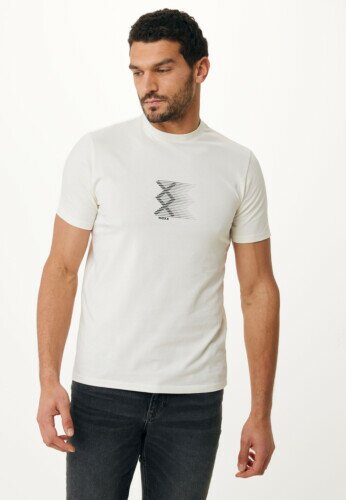 T-shirt Short Sleeve Rubber Print Off White