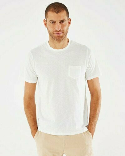 mexx men T-shirt chest pocket Off white