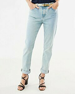Mexx Women Fenna straight mid waist jeans light blue