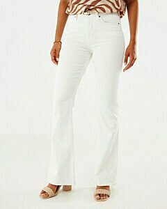 Mexx women EVY High waist/ Flared leg jeans Off White

