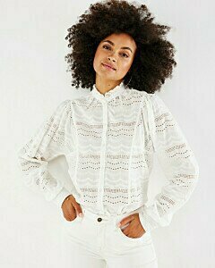 Mexx women Brodery anglaise blouse Off white