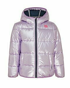 Shiny padded bear jacket Lilac