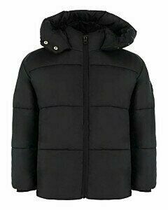 Hooded padded jacket Black
