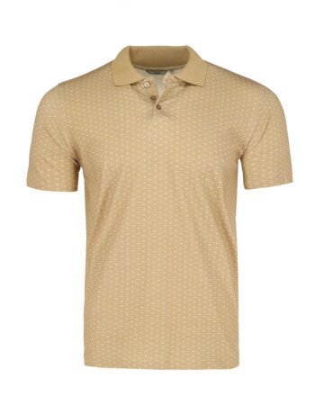 Polo With All Over Print Sand