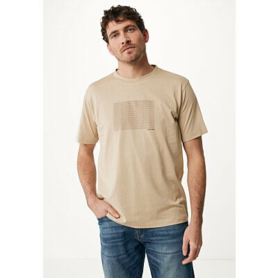 T-shirt with chest print SS Sand | Mexx.com
